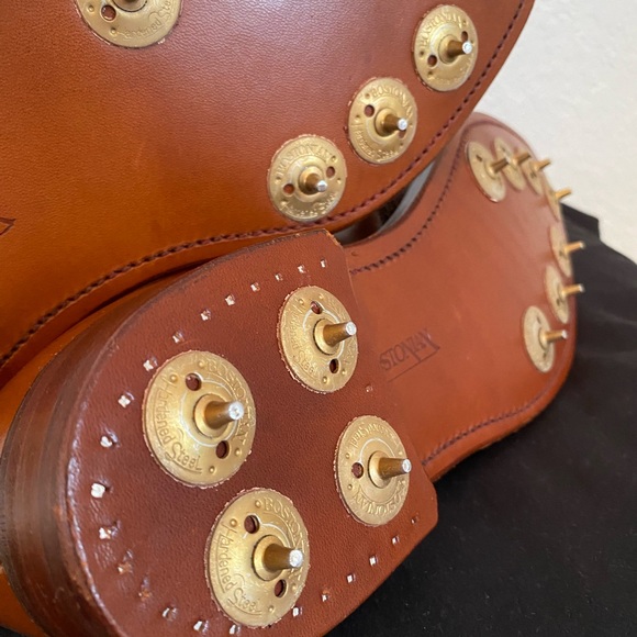 Bostonian Brown Leather Derby Shoes -golf - Picture 13 of 16